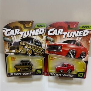 Series 1 Diecast Toy Car tuned Chevy Black and Camaro Red